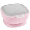 Re-Play Toddler Baby Bowl with Suction, Silicone 11oz Bowl, Lid - Ice Pink