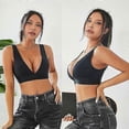 thumbnail image 5 of FINETOO S-XL Lencería sexy con escote en V profundo, sujetador sin costuras, ropa interior femenina, bralette sin espalda, top sin espalda, sujetadores con cierre en la espalda, 5 of 5