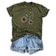 thumbnail image 1 of Fiudx Ofertas Flash Artículos En Oferta Blusa de Manga Corta con Estampado de Moda para Mujer, Divertida Camiseta con Cuello Redondo, 1 of 5