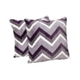 thumbnail image 4 of Home Soft Things Trendy Faux Fur Pillow Covers, Set of 2, 20"x20", Chevron-Blue Green, 4 of 5