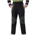 thumbnail image 4 of VERUGU Kids Snow Pants Boys Girls Fashion Plush Solid Color Keep Warm Windproof Water Proof Outdoor Hiking Ski Pants, 4 of 4