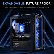 Novatech Titan Pro - Prebuilt Gaming PC Desktop Computer - RTX 5060 - Ryzen 5 - 4.2GHz - 16GB RAM - 1TB M.2 SSD WiFi/BT, Win 11 - Gaming Computer Tower - Pre Built PC Gaming -