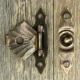 thumbnail image 3 of 10 Pcs Antique Bronze Iron Jewelry Box Padlock Hasps Latch Clasp Lock Wooden Box, 3 of 6