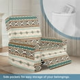 thumbnail image 2 of SCRAWLGOD American Tribal Beige Recliner Chair Covers Stretch Chair Cover for Recliner Slipcovers 4-Piece Lazyboy 1 Seat Sofa Cover Furniture Protector with Pocket, 2 of 7