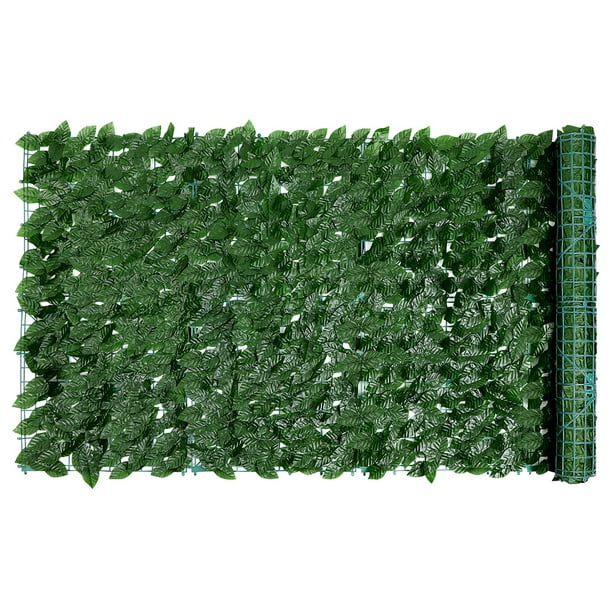 Pared de planta verde simulada, cerca de planta verde Artificial, decoración de patio, enrejado de hojas de imitación