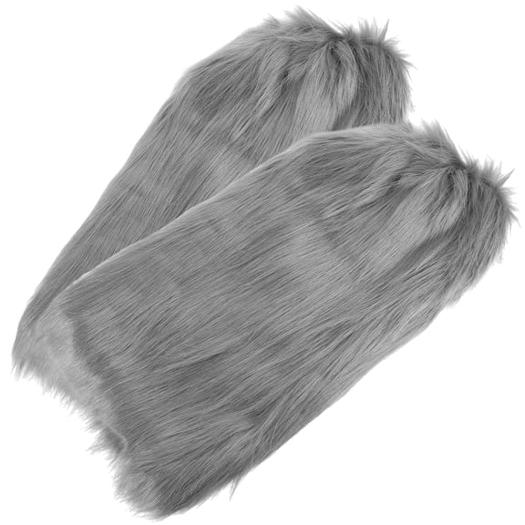 MLINS  Short Fur Boots and Foot Coverings (grey-40cm) Winter Socks Low Cut Women for Women's