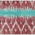 thumbnail image 4 of oneOone Tissu Popeline Sergé Coton Bio Chevron Ikat Imprimé Tissu d'Artisanat BTY 42 Pouces de Large, 4 of 4