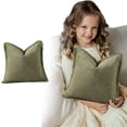 thumbnail image 2 of Decorative Linen Fringe Throw Pillow Covers,Cozy Boho Farmhouse Cushion Cover with Tassels,Decorative Sofa Pillow Cases,Soft Pillowcase for Couch Sofa Bed Living Room Chair Home Decor,1 Pack,15.74", 2 of 9