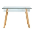 thumbnail image 2 of Edgemod Segovia Glass Top Desk in Natural, 2 of 5