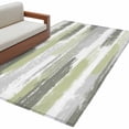thumbnail image 2 of Abstract Art Washable Area Rugs 4'x6', Green Gray Mottled Color Block Oil Painting Low Pile Throw Living Room Rug Non-Slip Sturdy Edge Binding Carpet for Indoor Entryway Bedside Kitchen, 2 of 9