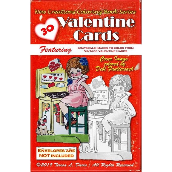 New Creations Coloring Book Series: Valentine Cards, (Paperback)
