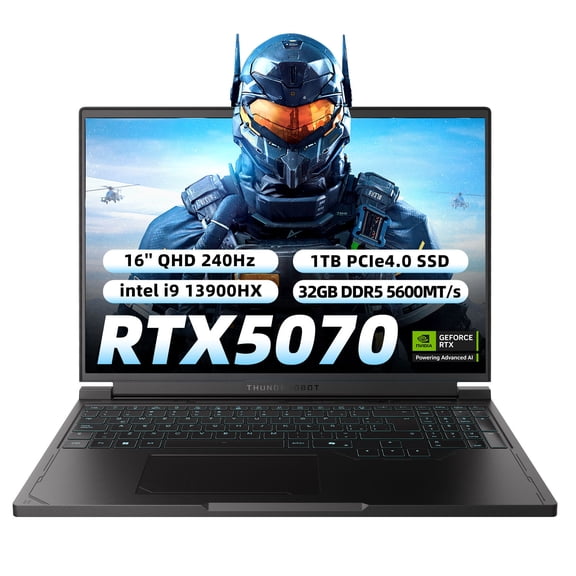 Laptop Gamer Thunderobot RS16 Intel Core I9 13900HX RTX 5070 16'' QHD 240Hz 32GB RAM 1TB SSD Negro