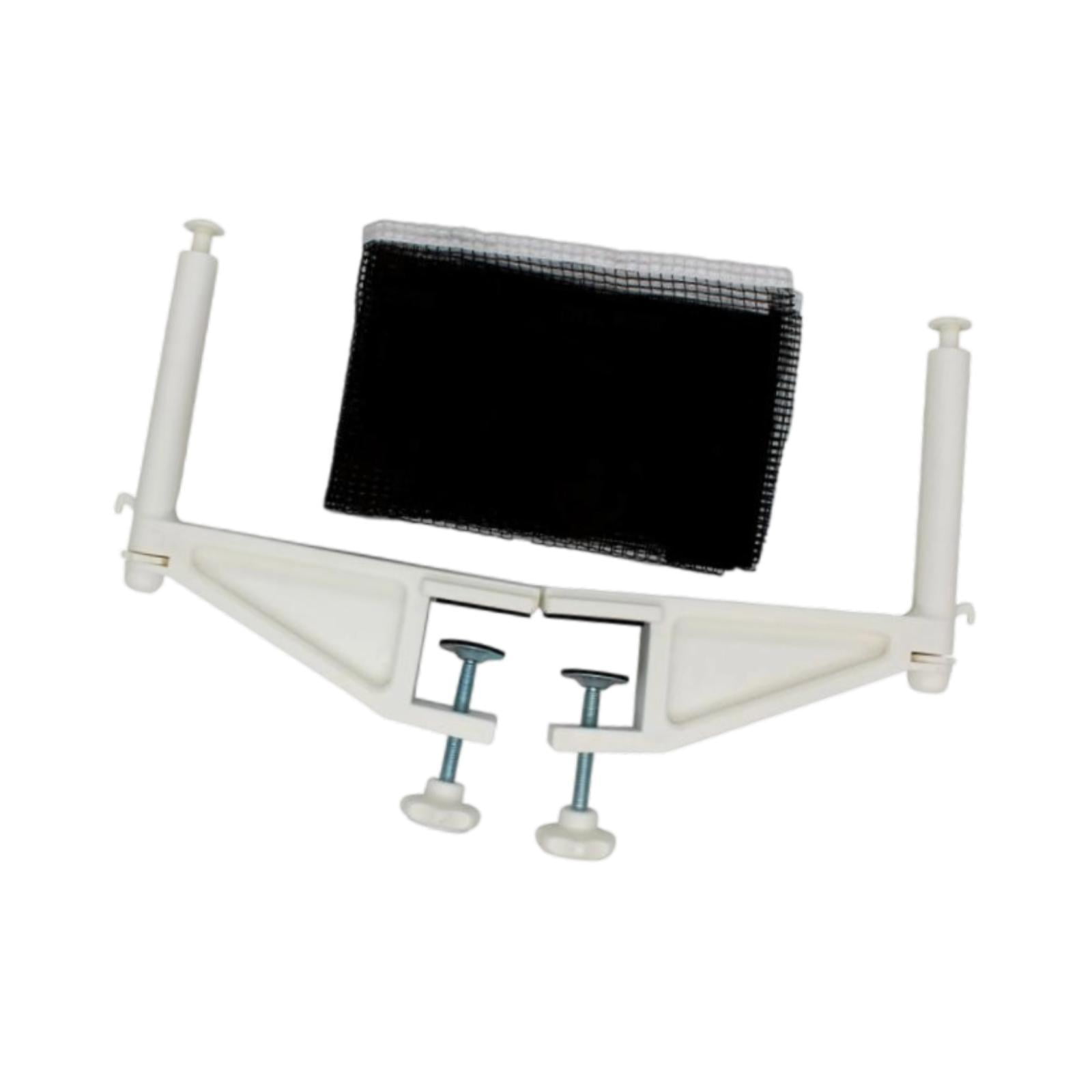 QccHieUs Table Tennis Net Post Set Ping Pong Clamp Net Quick Setup Professional Equipment White