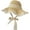 B Beige, variant on CoCopeaunts Foldable Straw Hat for Women Wide Brim Summer Handmade Woven Sun Hats Lace Bucket Cap Bowler Hat Jazz Beach Hat