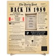thumbnail image 1 of 35th Birthday Party Decor Poster 35 Years Ago Back In 1989, 1 of 5