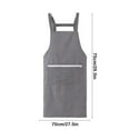 thumbnail image 3 of HongHeng Women Vintage Apron, Gingham Cotton Apron for Restaurant Cafe Shop, Home Kitchen Chef Bib, 3 of 6