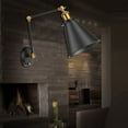 thumbnail image 4 of YLSHRF Vintage Rotatable E27 Wall Lamp Black Copper Iron For Restaurant, 4 of 8