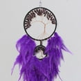 thumbnail image 5 of ZPAQI Handmade Woven Tree of Life Dream Catcher with Crystal Stones Tassel Wind Chimes Pendant Wall Hanging Ornament, 5 of 8