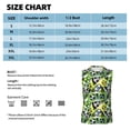 thumbnail image 5 of Lsque Football Doodle Print Men's Cotton Blend Sleeveless Muscle Shirts (S-3XL)- Moisture Wicking, Odor Protection, UPF 30+,3X-Large, 5 of 8