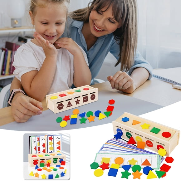 Saving Sale! Cameland Coin Game Toy Wooden Children's Color And Shape Classification Learning Box Exercise Precision Brain Puzzle Toy