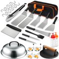 thumbnail image 1 of Juego de accesorios para plancha EWFEN, 30 piezas, barbacoa de acero inoxidable, 1 of 7