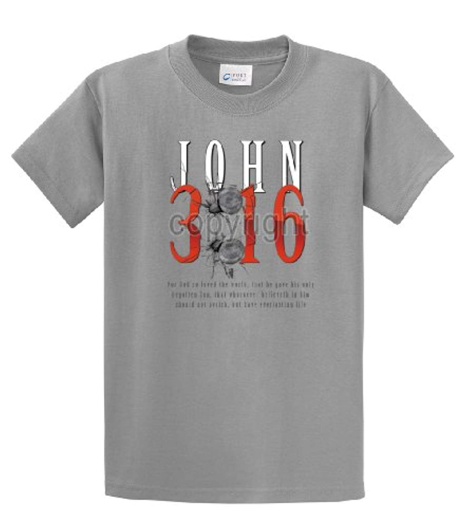 Christian John 3:16 with Nails For God So Loved the World Jesus Men's Short - Bild 63 von 71