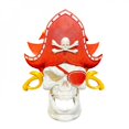 thumbnail image 1 of 3D Printed Skull Pirate In A Red Hat Door Knocker, 1 of 1