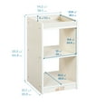 thumbnail image 2 of ECR4Kids 2-Cube Double-Sided Vertical Storage Organizer, Classroom Furniture, White Wash, 2 of 9