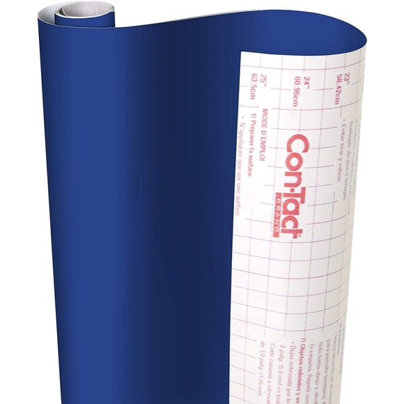 Con-Tact Brand Creative Covering Shelf Liner, 18" x 16', Royal Blue
