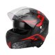 thumbnail image 5 of Casco Bluetooth para motocicleta abatible hacia arriba antivaho viseras duales manos libres Radio FM batería integrada de 1200mAh (XXL), 5 of 14