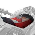 thumbnail image 4 of Uorisanigo Waterproof ATV Seat Cover Canadian Maple Leaf Print Dirt Bike Seats Cushion Cover for Polaris Scrambler 400 500 850 1000 & Polaris Sportsman 570 450 850 Accessories for Women Men, 4 of 7
