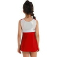 thumbnail image 2 of Manyakai Tenue de Cheerleading pour Filles Enfants avec Shorts Robe de Danse Jazz Hip-Hop Uniforme de Cheerleader Costume d'Halloween Rouge 10, 2 of 7