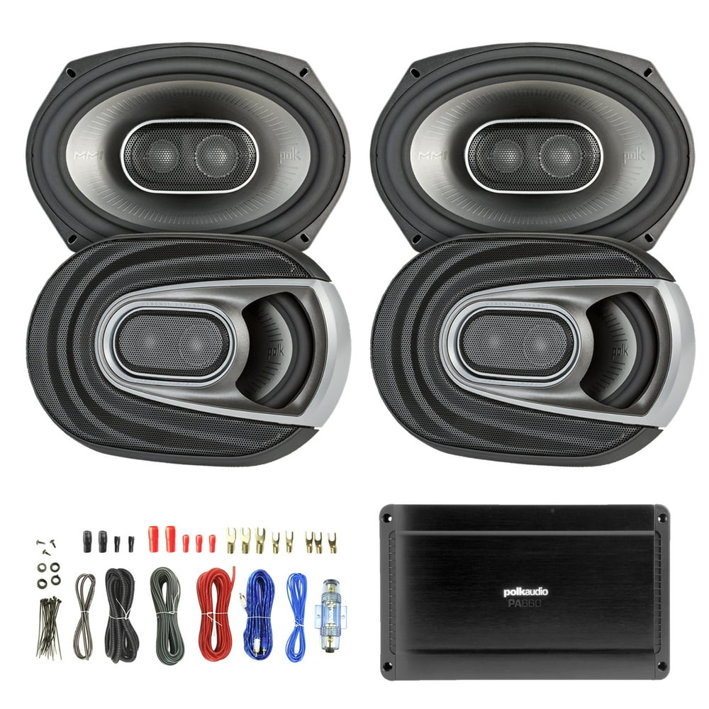 4X Polk Audio MM Series Ultra Marine Certified 6x9" 3 Way Car / Boat