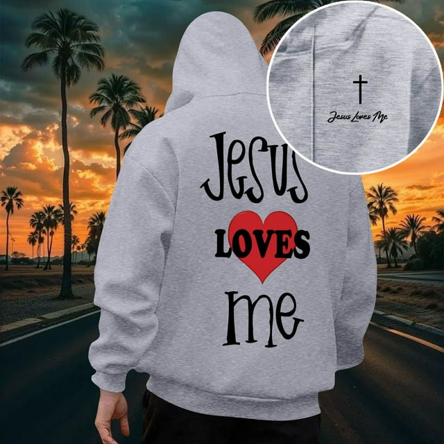 MHFRRA Sudadera con Capucha y Sudaderas para Hombre, Informal, Holgada, con Estampado, para Uso Diario, Ropa de Calle Cómoda, Otoño E Invierno Gris claro