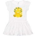 thumbnail image 3 of Inktastic Cute Yellow Dinosaur, Baby Dino, Triceratops Girls Baby Dress, 3 of 5