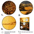 thumbnail image 3 of Designart "Countryside Golden landscape IV" Landscape & Nature Floater Framed Canvas Art Print, 3 of 7