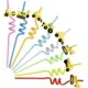 thumbnail image 1 of 24 pcs reusable drinking plastic straws (construction vehicle), 1 of 5