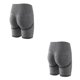 thumbnail image 3 of Soidarity Pantalones cortos deportivos de cintura alta para mujer, para levantamiento de cadera, Yoga, gimnasio, entrenamiento, Fitness gris S 2Conjunto, 3 of 6
