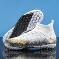 thumbnail image 3 of Botas de fútbol profesionales para hombre, zapatos transpirables para entrenamiento en interiores y exteriores, tacos de hierba, envío directo, 3 of 5