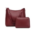 thumbnail image 6 of Faraee Slouchy Shoulder Bags for Women 2026 2Pcs Large Crossbody Tote Bag Purse Retro Soft Leather Casual Work Top Handle Satchel Wine, 6 of 7