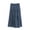 Dark Blue, variant on Womens Midi Skirt Bohemian Printed Elastic Waist Pleated Flowy Skirt Soft Breathable Casual Bottoms For Beach Daily Dating Vacation Spring Summer Wear