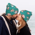 thumbnail image 5 of Picia Funny Christmas Deer Pattern Knitted Beanie Hat for Men and Women , Unisex Winter Warm Stretchy Knit Cap Thick Fisherman Beanies Cuffed Plain Skull Caps, 5 of 6