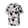 thumbnail image 2 of KLL Cute Animal with Cow Print Men's Shirt Short Sleeve Button Down Summer Cuba Beach Shirts- XX-Large, 2 of 7