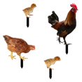 thumbnail image 1 of 4x estacas de estatua de animales de pollo estatua de pollo para patio trasero porche Patio hogar, 1 of 6