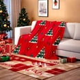 thumbnail image 3 of Clearance of savings! Quilts for Queen Bed Christmas Flannel Blanket Christmas Elements Printed Bedroom Sofa Nap Blanket, 3 of 7