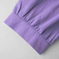 thumbnail image 6 of Aboser Womens Half Sleeve Blouses Dressy Casual V Neck Shirts Going Out Tops 2026 Summer Beach Vacation T Shirt Solid Color Plain Blouse, 6 of 8