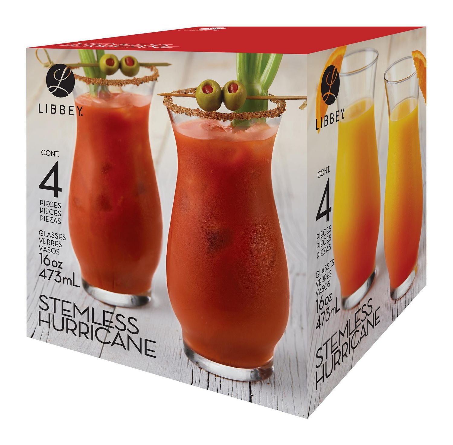 Stemless Hurricane Glass set of 4