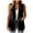 Black Womens Blazers, variant on BSDJILFG Sleeveless Blazers for Women Plus Size Dressy Casual Suit Vest Wrinkle Free Outerwear Vests with Pocket for Workwear