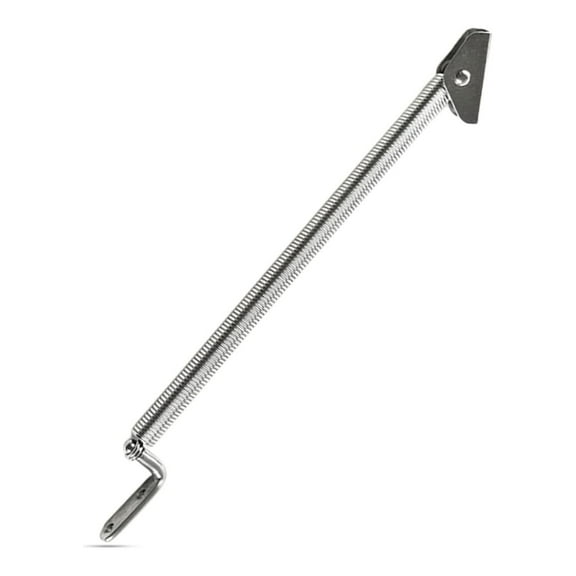 MARINE CITY Stainless Steel Strong & Sturdy Gloss Polished Finish Hatch Spring Adjuster with U-Bolt and L-Shape Plate for Lighter Door Cabinet Doors Window Hatches 8-1/4 Inches