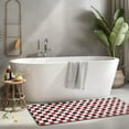 thumbnail image 2 of Red Black White Checkered Pattern Kitchen Rug Mat,Kitchen Runner Rugs Non Skid Washable,Decorative Kitchen Floor Mats for Kitchen,Sink,Laundry,17"x47.2", 2 of 7